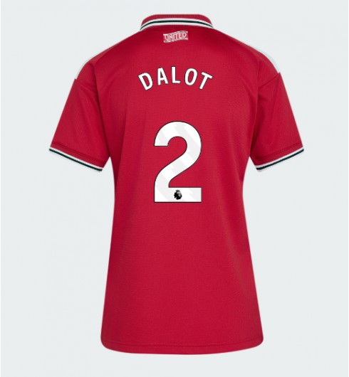 Manchester United Diogo Dalot #2 Domácí Dres pro Dámské 2026-27 Krátký Rukáv Manchester United Diogo Dalot #2 Domácí Dres pro Dámské 2026-27 Krátký Rukáv